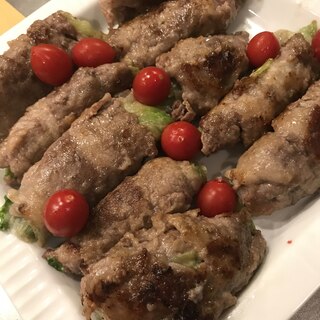 カサ増し！レタスの牛肉巻き